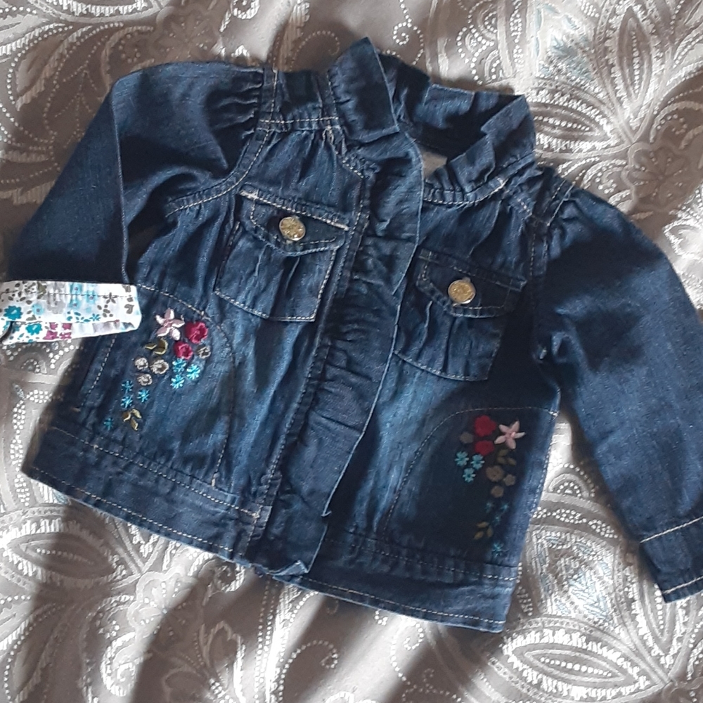 Koala baby denim jacket for 3 months old girl